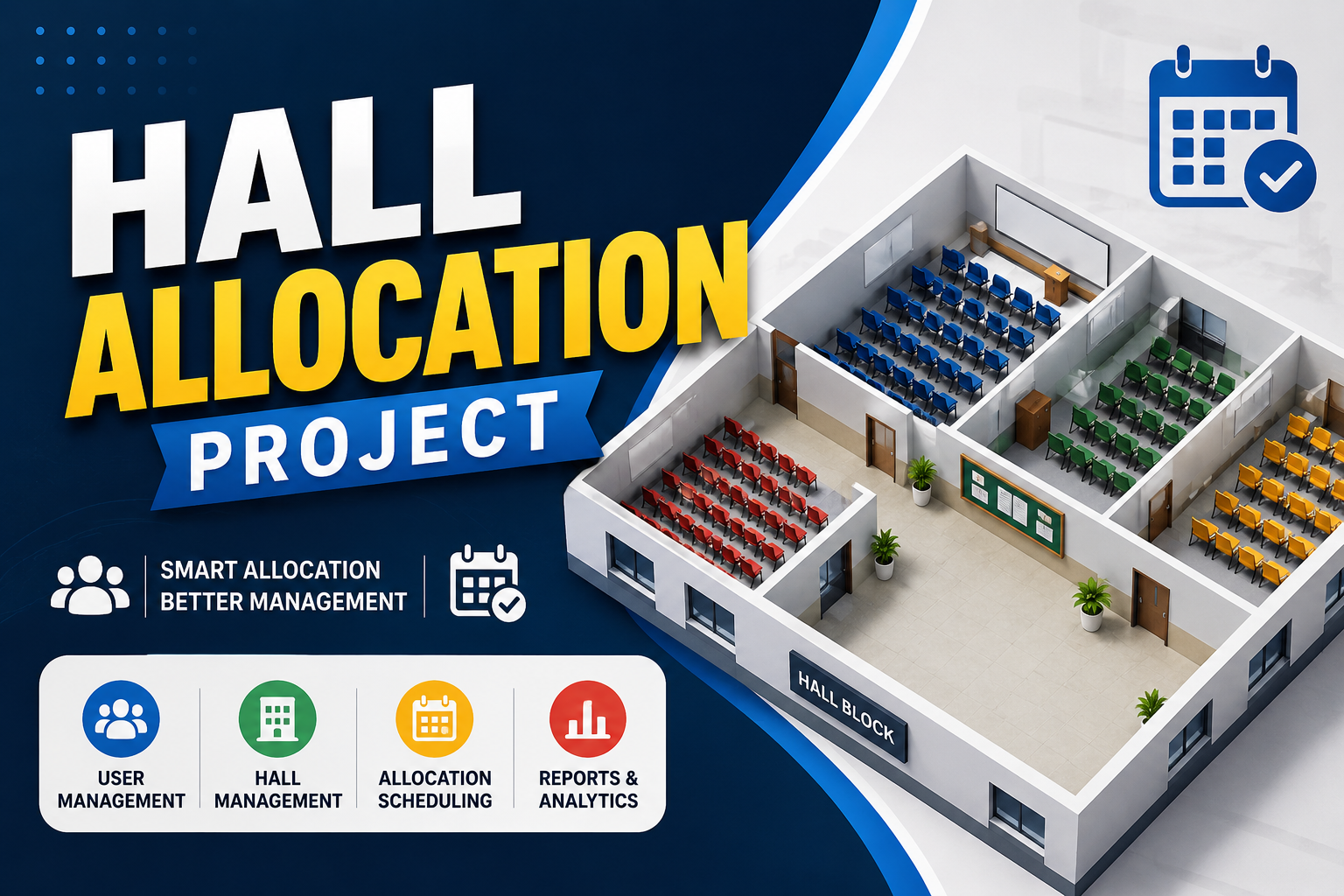 Exam Hall Allocation System dashboard